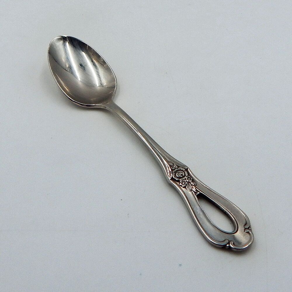 Oneida Toujours Teaspoon Heirloom Cube 6-1/8 In Stainless Floral Pierced Handle